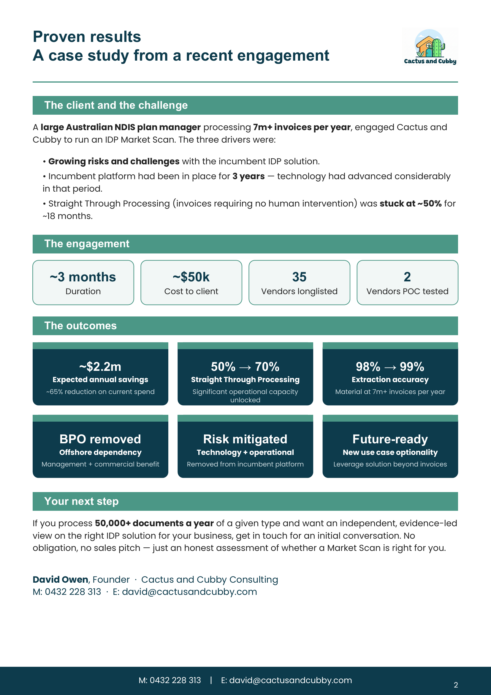IDP Market Scan — page 2